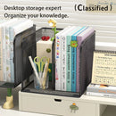 Axyaa Metal Desktop Bookshelf and Office Organization Rack for File and Document Storage
