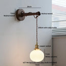 Axyaa White Pumpkin Glass LED Wall Light for Home Interior Lighting Fixture