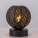 Axyaa Hollowed-out Lantern Night Light with Dual USB Charger