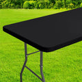 Axyaa Waterproof Rectangle Tablecloth for Folding Tables - 30x72