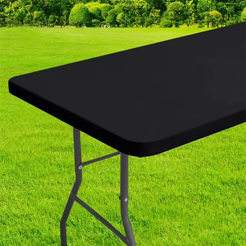 Axyaa Waterproof Rectangle Tablecloth for Folding Tables - 30x72