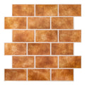 Axyaa 3D Subway Tile Wall Panel Sticker for Kitchen Bathroom Living Room