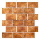 Axyaa 3D Subway Tile Wall Panel Sticker for Kitchen Bathroom Living Room