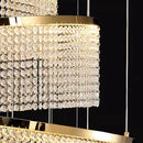 Axyaa Crystal Chandelier Stair Pendant Lamp Living Room Pendant Lights
