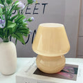 Axyaa Glass Mushroom Table Lamp LED E27/E14 USB Dimmable Night Light