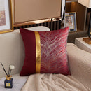 Axyaa Gold Jacquard Throw Pillow Cover 45X45 - Light Luxury Comfort, Living Room Decor