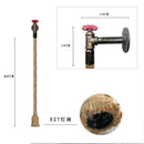 Axyaa Retro Water Pipe Wall Lamp Vintage Hemp Rope Sconce Industrial Lighting