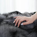 Axyaa Luxury Faux Fur Fluffy Blanket for Beds & Sofa - High-End Soft Decorative Throw