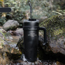 Axyaa Light Luxury Handle Cup: Insulated Straw Cup for Office, Travel, and Car