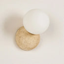 Axyaa Wabi Sabi LED Wall Light Living Room Bedroom Yellow Travertine Stone