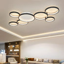 Axyaa Circle LED Ceiling Lights Modern Creative Design for Living Room Hall Bedroom