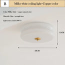 Axyaa Glass Egg Tart Ceiling Lamp: Modern Milky White Minimalist Nordic Cream Style