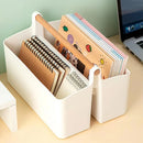 Axyaa Desktop Pen Holder Organizer for Office with Large Capacity Storage Basket