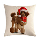 Axyaa Pet Cat Dog Linen Pillowcase 45*45cm - Home Sofa Car Decor