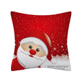 Axyaa Merry Christmas Print Sofa Cushion Decoration Pillowcase