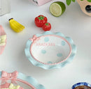 Axyaa Mini Pink Cutlery Set with Dessert & Fruit Plates & Bow-Shaped Meal Plate