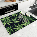 Axyaa Tropical Leaves Absorbent Drying Mat
