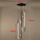 Axyaa Modern Staircase Pendant Lights for Living Room - Indoor Hanging Lamps
