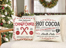 Axyaa Farmhouse Christmas Pillow Covers: Xmas Rustic Throw Cushion Case - 45x45CM