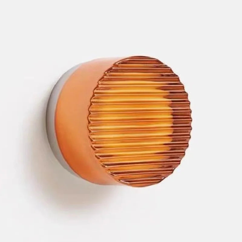 Axyaa Round Acrylic LED Wall Sconce Light for Corridor Balcony Modern Atmosphere