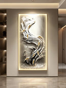 Axyaa Crystal Porcelain Dimming Mural Light for Living Room Wall Decoration