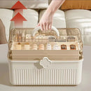 Axyaa 3-Layer Plastic Craft Organizer Box with Handle