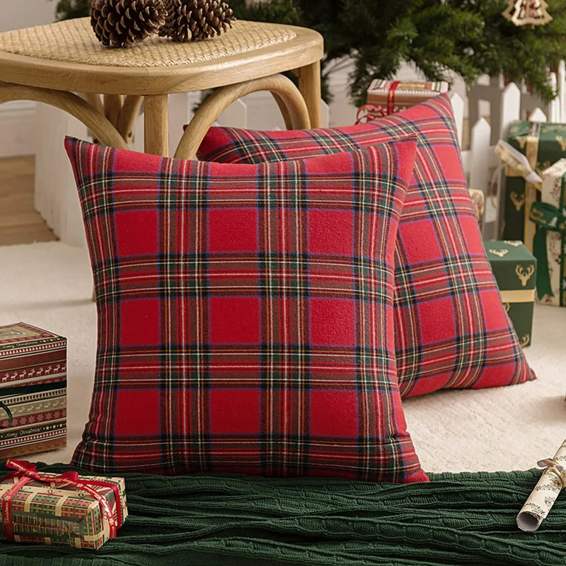 Axyaa Christmas Decor Cushion Cover 45x45 Nordic Pillowcases for Living Room