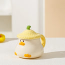 Axyaa Duck Ceramic Mug - Creative Cartoon Coffee Tea Cup for Kids