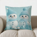 Winter Festive Tree & Gifts Pillow Cover by Axyaa - Sofa Bedroom Car Cushion Cover