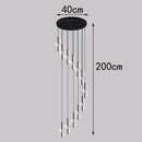 Axyaa Rotating Pendant Light for Staircase Villa Living Room Dining Room