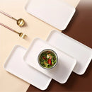 Axya White Plastic Tray: Simple Multi-function Storage for Home Kitchen and Bathroom