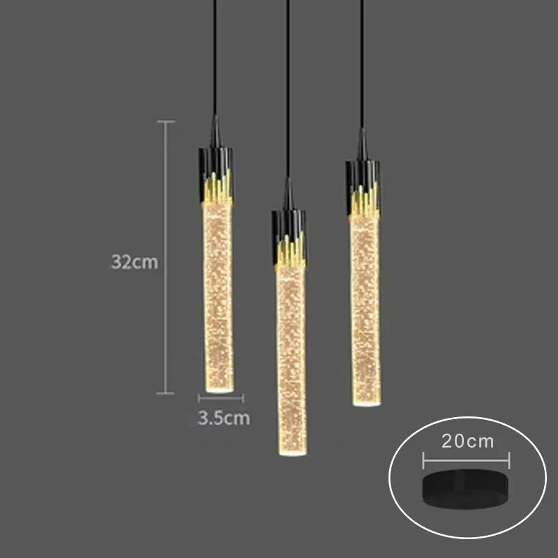 Luxury Crystal Pendant Chandelier by Axyaa for Home Decor and Living Room Lighting