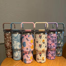 Axyaa Stainless Steel Thermos Bottle with Straw, 20&30oz Capacity