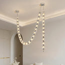 Axyaa Modern Pendant Chandelier for Living Room - LED Ceiling Lamp Dining Room Lighting