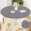 Axyaa Round Moroccan Tablecloth 60inch Waterproof Heat-Resistant Dining Kitchen Table Cover