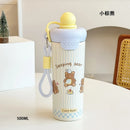 Axyaa Cartoon Stainless Steel Thermos Cup, Large Capacity Coffee Cup for Gifting