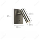 Axyaa Adjustable LED Reading Wall Lamp for Bedroom Bedside - Stylish Lighting Choice