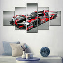 2016 R18 E-tron Quattro Audi Formula 1 Racing Car 5-Piece Canvas Wall Art for Axyaa