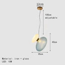 Axyaa Nordic Glass Chandelier LED Pendant Lamp for Home Decor