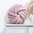 Axyaa Velvet Knot Pillow Large Round Decorative for Home Couch Office
