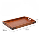 Axyaa Wooden Tea Tray: Home Brewing, Water Cup, Fruit, Kitchen Storage Tray