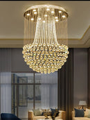 Axyaa Modern Crystal Light Chandelier for Living Room, Dining Room, and Foyer