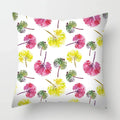Tropical Plants Parrot Feather Cushion Cover for Sofa by Axyaa
