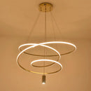 Axyaa LED Circle Chandelier for Living Room Dining Bedroom Exhibition Hall