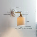 Axyaa Striped Ceramic LED Wall Sconce Nordic Modern Interior Wall Light