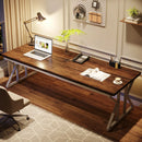 Axyaa Executive Desk: 78.7-Inch Large Workstation for Computer, Office, Writing, and Study