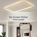 Axyaa Dimmable LED Ceiling Chandelier: Modern Minimalist Living Room Light for Home Decor
