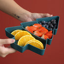 Axya Christmas Tree Snack Plate with Dried Fruits & Melon Seeds