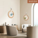 Axyaa Nordic Hand-Woven Hanging Mirror: Creative Home Décor & Makeup Mirror