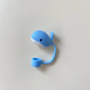 Axyaa Cute Animal Straw Toppers for Stanley Cup, Kawaii Silicone Cover for Tumblers